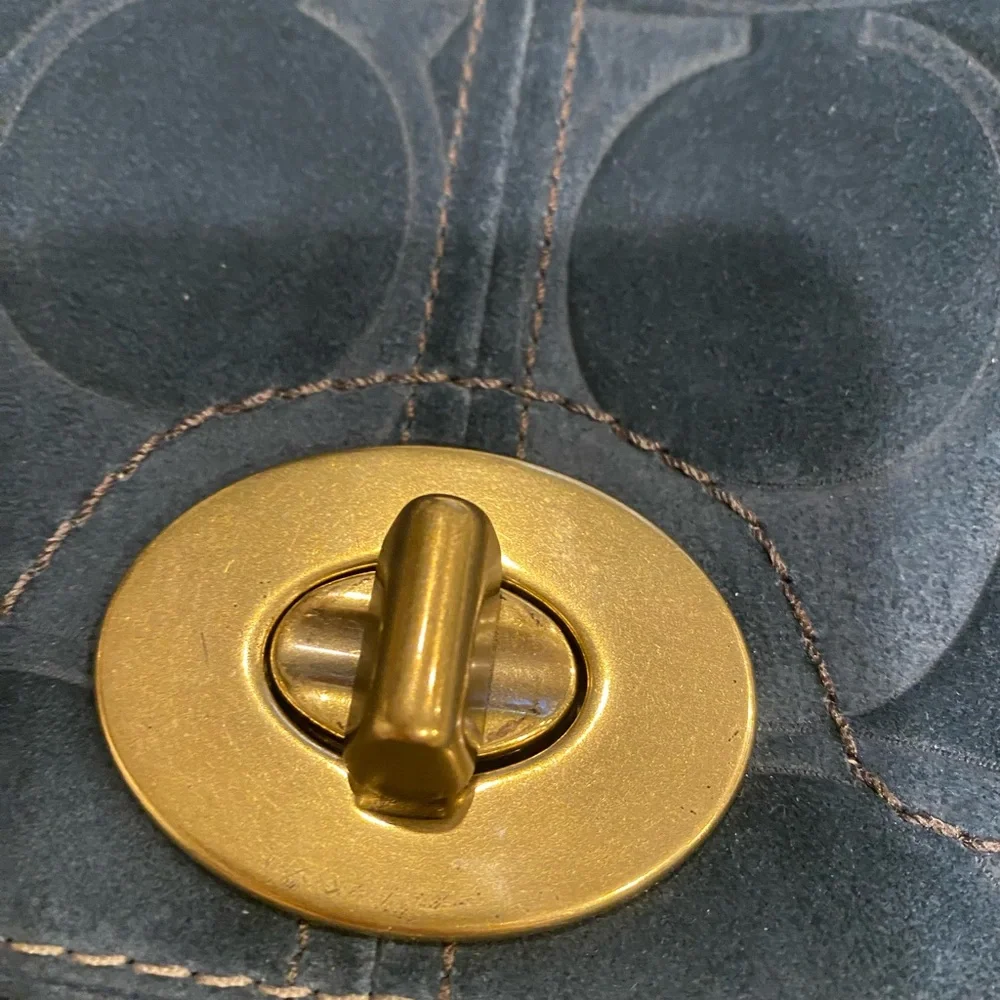 Coach 65th Anniversary Suede Leather Bag - Picture 7 of 15